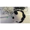 Image 2 : Lights, Shelf, Panda Coin Bank - Green string works, white half lights work