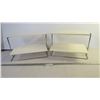 Image 1 : (2) Display Shelves with Plastic Shelves