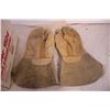 Image 2 : Pair of Leather Mitts + Box of Assorted Car Cleaners and Car Products