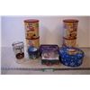 Image 1 : *(4) Tins, (4) Containers, and a Jar