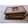 Image 2 : (13) Assorted Frames and Frame Pieces + (2) Christmas Tree Stands and a Christmas Decoration