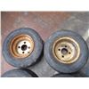 Image 2 : *(4) Tires + Rims - 16x6.50-8 NHS