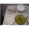 Image 2 : Commemorating plate 1953 + other clear glass serving plates