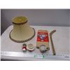 Image 1 : Lamp shade with misc items