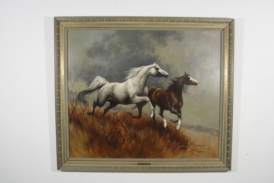 Phyllis Fullerton American 20th Century Galloping Horses In A 