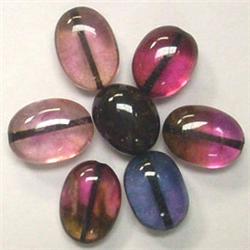 25 CTS LOT OF TUMBLED TOURMALINE BEADS10x8 MM APPROX - FULL DRILLED
