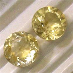 5 CTS PAIR ROUND CITRINE 9 MM
