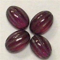 2.83 CTS LOT OF CARVED GARNET CABOCHON 6x4 MM
