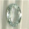 Image 1 : 0.80 CTS OVAL SHAPED AQUAMARINE 8x5 MM
