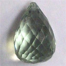 8 CTS GREEN AMETHYST BRIOLLETE 14x9 MM