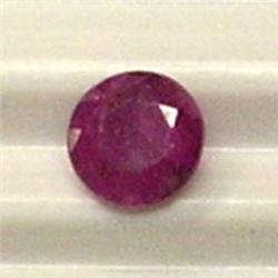 0.50 CTS ROUND RUBY 4.5 MM