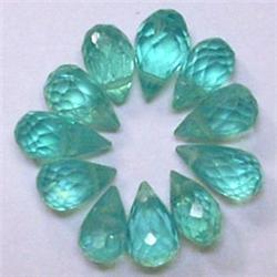 8 CTS LOT OF APATITE BRIOLLETES 7x4 MM