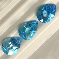 5 CTS LOT OF PEAR SHAPED TOPAZ 9x6 MM