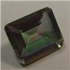 Image 1 : 4.55 CTS EMERALD CUT MYSTIC TOPAZ 11x9 MM