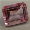 Image 1 : 7.08 CTS EMERALD CUT PINK TOPAZ 10x12 MM