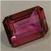 Image 1 : 13.70 CTS EMERALD CUT PINK TOPAZ 16x14 MM