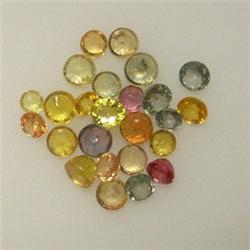 8.00 CTS LOT OF MULTICOLOR ROUND SAPPHIRES