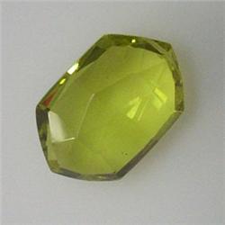 16 CTS FANCY CITRINE BEAD 19x13 MM - TOP DRILLED