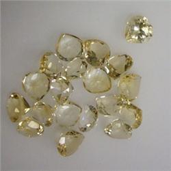 20 CTS LOT OF HEART SHAPED CITRINE 7x7 MM