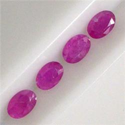 2.19 CTS LOT OF OVAL RUBY 5x3 MM