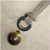 Image 1 : 14K GOLD 11 MM BLACK TAHITIAN PEARL AND HEMATITE UNISEX PENDANT