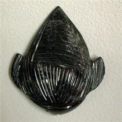 65 CTS CARVED TOURMALINE 35x28 MM