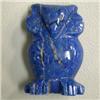 Image 1 : 136 CTS CARVED LAPIS LAZULI OWL 39x27 MM