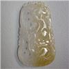 Image 1 : 51 CTS CARVED JADE 48x23 MM