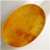 Image 1 : 13.51 CTS FANCY OVAL RUTILATED QUARTZ CABOCHON 19x13 MM