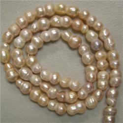11x7 MM  TWIN FRESH WATER PEARL STRING 16 INCHES