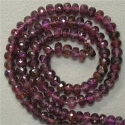 93 CTS SPINEL RONDELLES STRAND 4 MM - 16 INCHES