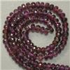 Image 1 : 93 CTS SPINEL RONDELLES STRAND 4 MM - 16 INCHES