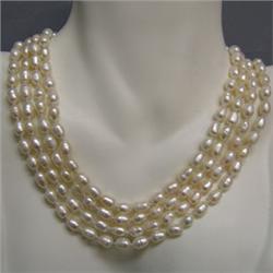 7x5 MM FRESH WATER PEARL INFINITY STRAND 64 INCHES