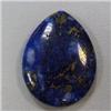 Image 1 : 75+ CTS LAPIS LAZULI TEAR DROP - 40x30 MM - TOP DRILLED
