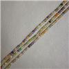 Image 1 : THREE STRANDS OF 2 MM MULTICOLOR NATURAL STONES (PERIDOT, AMETHYST, CITRINE, CARNELIAN)
