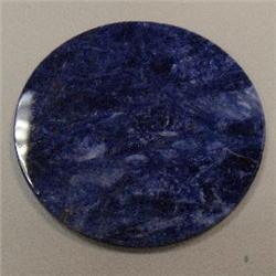107 CTS ROUND SODALITE SLAB 60 MM
