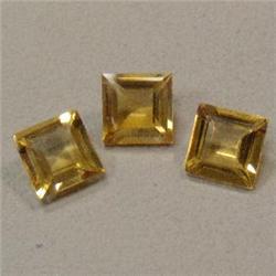 6 CTS LOT OF SQUARE CUT CITRINE 7x7 MM