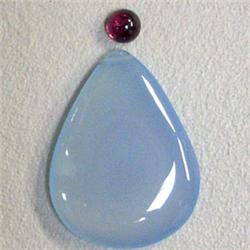 14 CTS BLUE LACE AGATE TEAR DROP AND GARNET MIXED LOT 22x16-4 MM - PERFECT FOR PENDANT