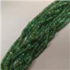 Image 1 : 127 CTS 10 STRANDS OF GRADUATED FACETED EMERALD RONDELLES STRAND- LENGTH 4 1/2 INCHES - INCLUDED