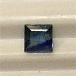 0.35 CTS SQUARE SAPPHIRE 3.5 MM