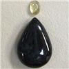 Image 1 : 14+ CTS MIXED LOT BLACK AGATE TEAR DROP AND CITRINE 23x16-7x5 MM