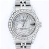 Image 1 : Rolex Ladies Stainless Steel Quickset Mother Of Pearl Diamond Lugs Jubilee Rolex
