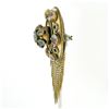 Image 6 : Antique Victorian Large Etruscan 14k Gold Twisted Wire Fringe Dangle Brooch Pin