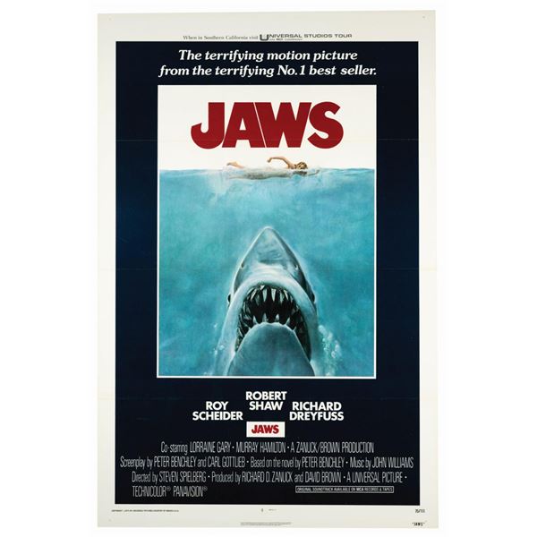 JAWS Original One Sheet Poster.