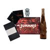 Image 1 : Jumanji Press Kit, Wine Bottle, & Game Piece Prototype.