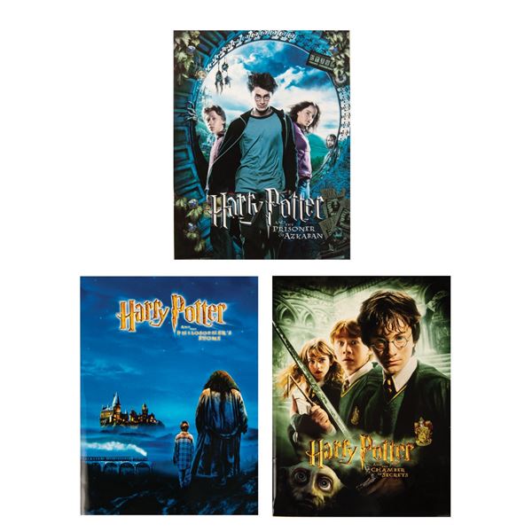 Set of (3) Harry Potter Press Kits.