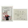 Image 1 : Pair of Signed Popeye Drawings.