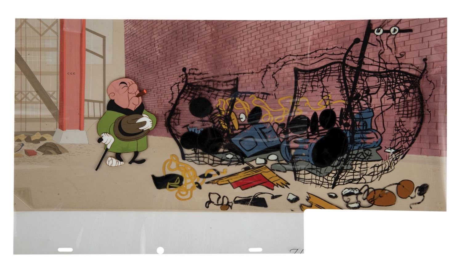 Mr. Magoo Production Cel and Background. - Van Eaton Galleries