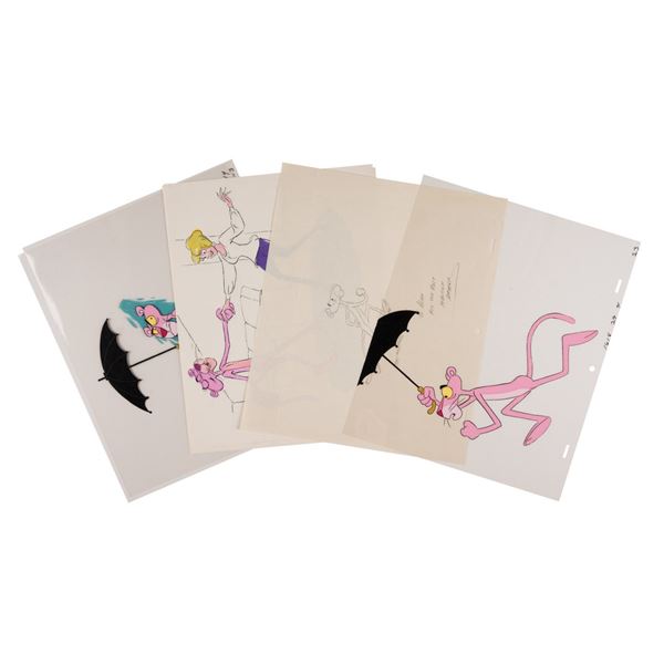 Collection of Pink Panther Artwork.