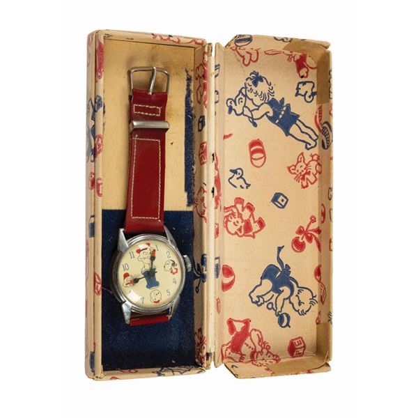Popeye Wrist Watch and Box.